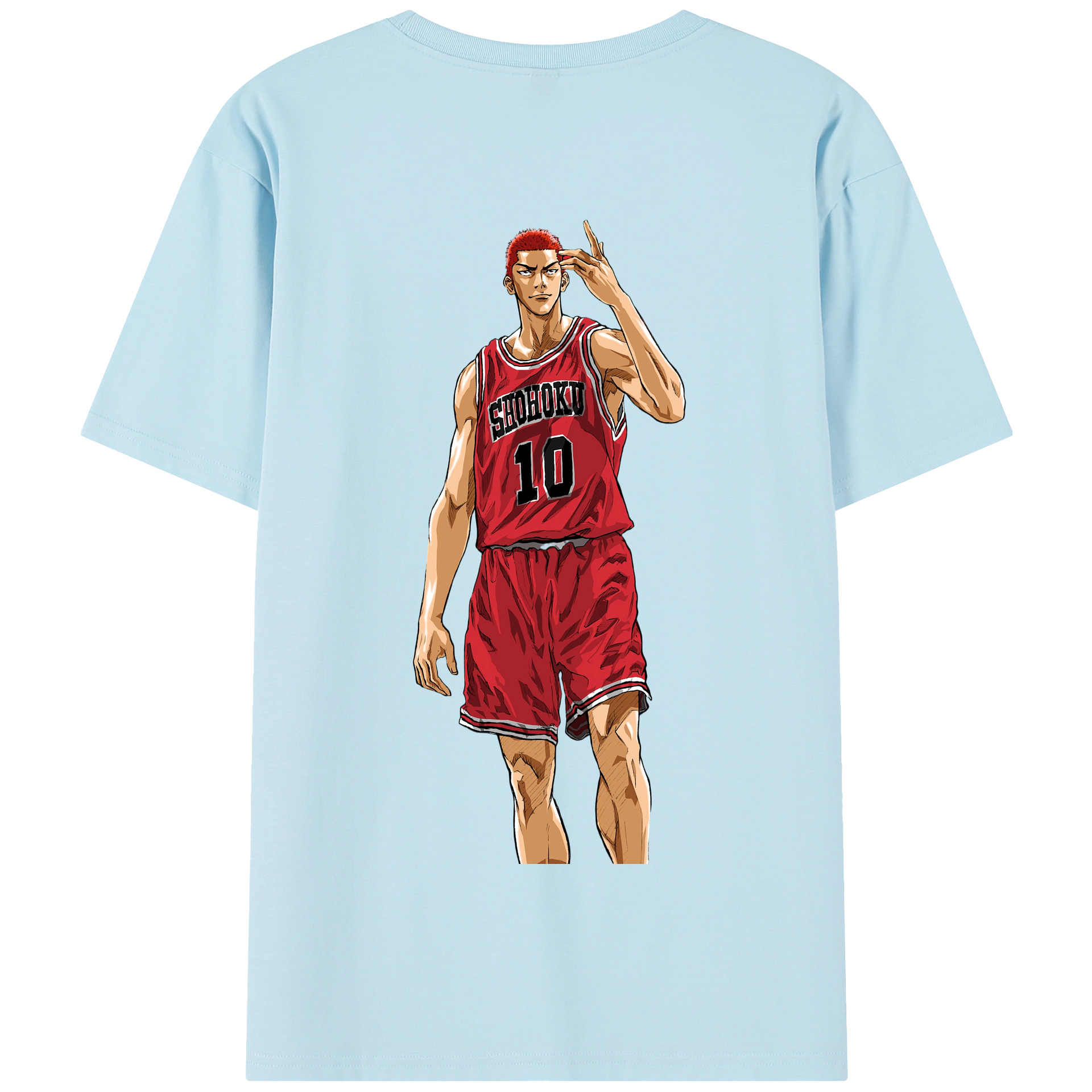 SLAM DUNK／スラムダンク 綿100％半袖Tシャツ（背面プリント）